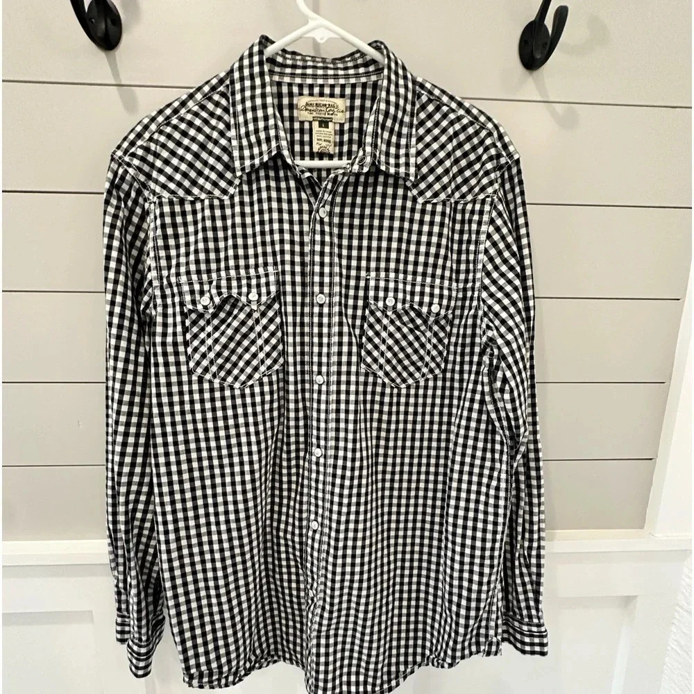 ⛰️ American Rag Western Shirt Snap Closures / Size Lg - Beautiful Shirt ⛰️